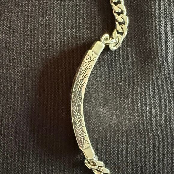 Brighton “Believe in Yourself” ID style bracelet in silver - Picture 2 of 5